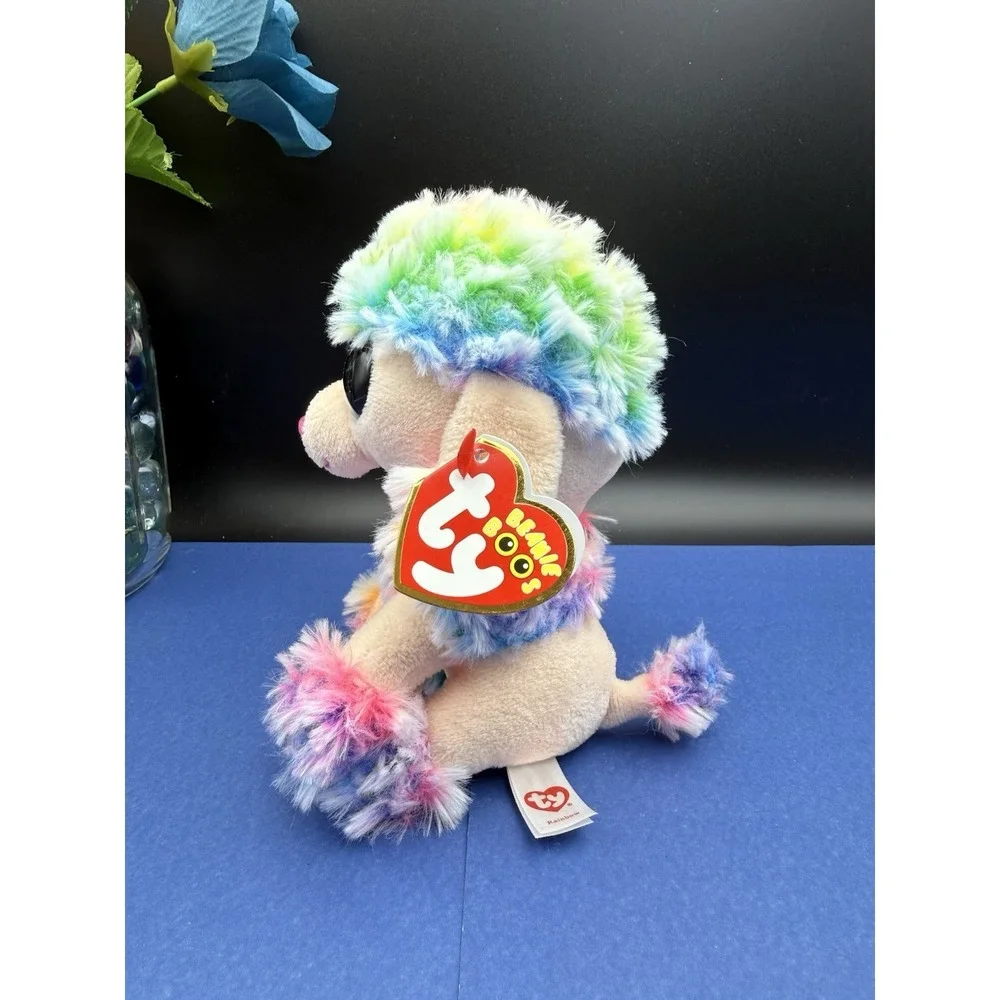 Ty Beanie Boos Rainbow‎ Poodle Dog 6